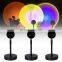 Rgb Modern Projection Night Rainbow Sunset Light For Living Room Table Bedroom Dimmable Floor Lamp