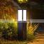 Waterproof Solar Stake Lamp Outdoor Decor Garden Lawn Lighting For Gate Pathway Square Solar Led Bollard Light
