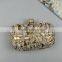 Brilliant Diamond Metal Frame Luxury Evening Party Clutch Bag With Chain For Women