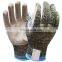 Aramid Lining Cow Split Leather Palm Anti Cut Resistant Work Gloves