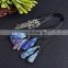 Fine Jewelry Natural Crystals Jade Pendants Wholesale Fashion Jewellery Gemstone Blue Tourmaline Pendant