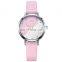 SHENGKE Elegant Ladies Watch Two-tone Dial Soft Leather Band Japan Quartz Movement Watches K8014L