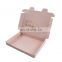 Factory Custom Luxury Printed Logo Pink Shipping Corrugated Custom Printed Delivery Carton Packaging Mailer Paper Board Box
