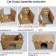 Custom Cat Furniture Cave Condo Cat Bed Scratching Board with Catnip Cat Corrugated Cardboard Scratcher House