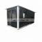 Black modified prefab container shop/ modular shipping container house