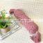 Hot Selling Rose pink hand knotted macrame bolster pillow Tassel Decor Vietnam Supplier