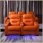 Villa living room leather electric sofa home theater electric multi-functional audio-visual room sofa combination