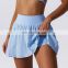 New Wholesale Quick Dry Womens Tennis Dress Sports Shorts Athletic Fitness Cutout Twisted Skirt  Soft Nylon Golf Tennis Wear