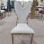 Luxury wholesale home dining room furniture gold metal stainless steel dining chairs