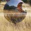Corten steel and stainless steel sculpture for decoration