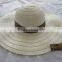 Lady's fashion straw floppy hat with bowknot