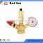 HR6110 brass safety valve with pressure gauge