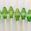 Factory price Flower bead bamboo picks acrylic bead picks