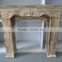 French Country Manmade Reclaimed Wood Wall Decorative Fireplace