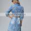 Manufacture custom pictures casual dress for lady short tight sexy dress denim maxi dress