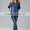 New Arrival Garment Factory Winter New Wholesale Popular Denim Jeans Shirts Blue Women Blouses