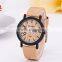 M020-1 Simulation Wooden Men Watches Wood Color Leather Strap Watch Antique Wrist watches Clock Men relojes hombre