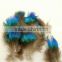 Small Blue and Green Peacock Scallop Plume Feathers