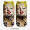 Fashion Chinese Face High Quality 3d Digital Full Print Colorful Ankle Socks Sports Unisex Custom Hot Sale Stretch Spandex