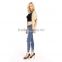 Open Collar Batwing Sleeve Fashion Woman Tops Plus Size Clothing