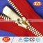 new product of shenzhen xly gold polishing metal zipper