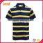 High quality cotton golf club polo shirt striped polo T-shirt in different colors