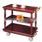layers wooden service liquor tea trolley for hotel air restaurant yiyongjia with drawer