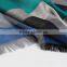 Fashion jacquard viscose plaid scarf