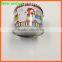 Round tin money box