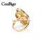 Fashion Jewelry Triple Circles Interlock Hoop Ring Ladies Wedding Party Show Gift Dresses Apparel Promotion Accessories