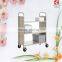 Best price trolley for books beauty library trolley and book carts metal book shelf china supplier