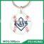 China Supplier advertising baseball soccer golf printed metal keychain