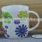 11OZ colorful kaleidoscope full decal print coffee cups, shiny surface porcelain mug, KL5004-A414