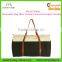 Natural Cotton Weekender Bag Olive Custom Canvas Overnight Tote Bag