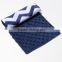 2016 New Sale Ultra Soft diy Burp Cloth with Navy Blue and White Chevron                        
                                                Quality Choice