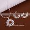 2015 two piece 925 sterling silver fashion sets jewelry