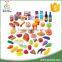 60pcs kids kitchen plastic food toy