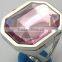 Metal rectangluar shaped solid perfume container /lip gloss ring, OEM designs accepted.<DACA9012>