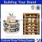 2016 new design fashionable bottle liquid wooden wine racks