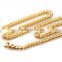 Hight Quality Cuban Link Chain Heavy Flat Cuban Men Solid Gold Plated Men's Necklace Chain Miami Franco 24" 30" Necklace