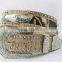 Hot Seller Western rhinestone camo leather belt with horsehead conchos