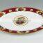 ceramic dinner plate, porcelain food divider plate, food divider plate