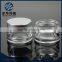 50ml glass cosmetic jars cream glass jar with silver lid