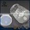 100ml striped glass pudding jar empty glass for milk with lids