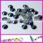 Top quality DMC Blue hematite color hotfix rhinestones with glue