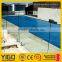 Glass swimming pool fence
