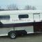 deluxe angle load horse floats with kitchenette bunk beds inside