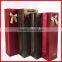 Gorgeous Elabrate Red Black Custom Logo Color Paper Wine Packaging Bag Wholesale
