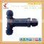 M20 waterproof IP68 wire connectors distributor screw fixing 3p 5p T connector