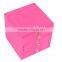 high quality faux suede factory price custom ring box